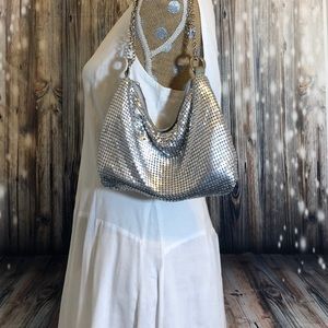 Silver Vintage Mesh Purse